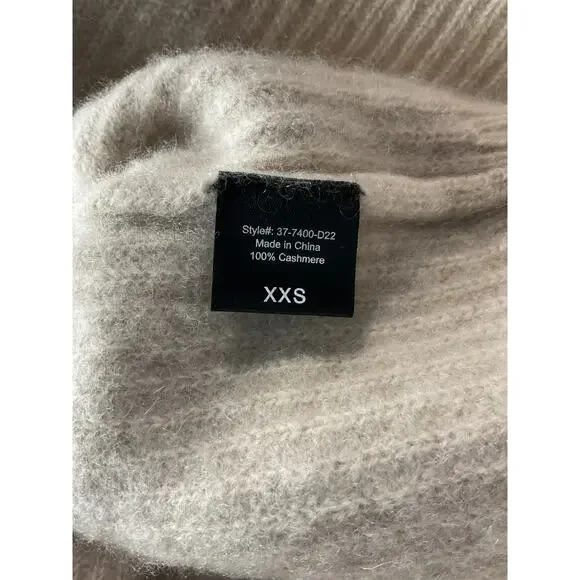 Jenni Kayne Cropped Beige Cashmere Cocoon Cardigan Size XXS - Picture 5 of 6